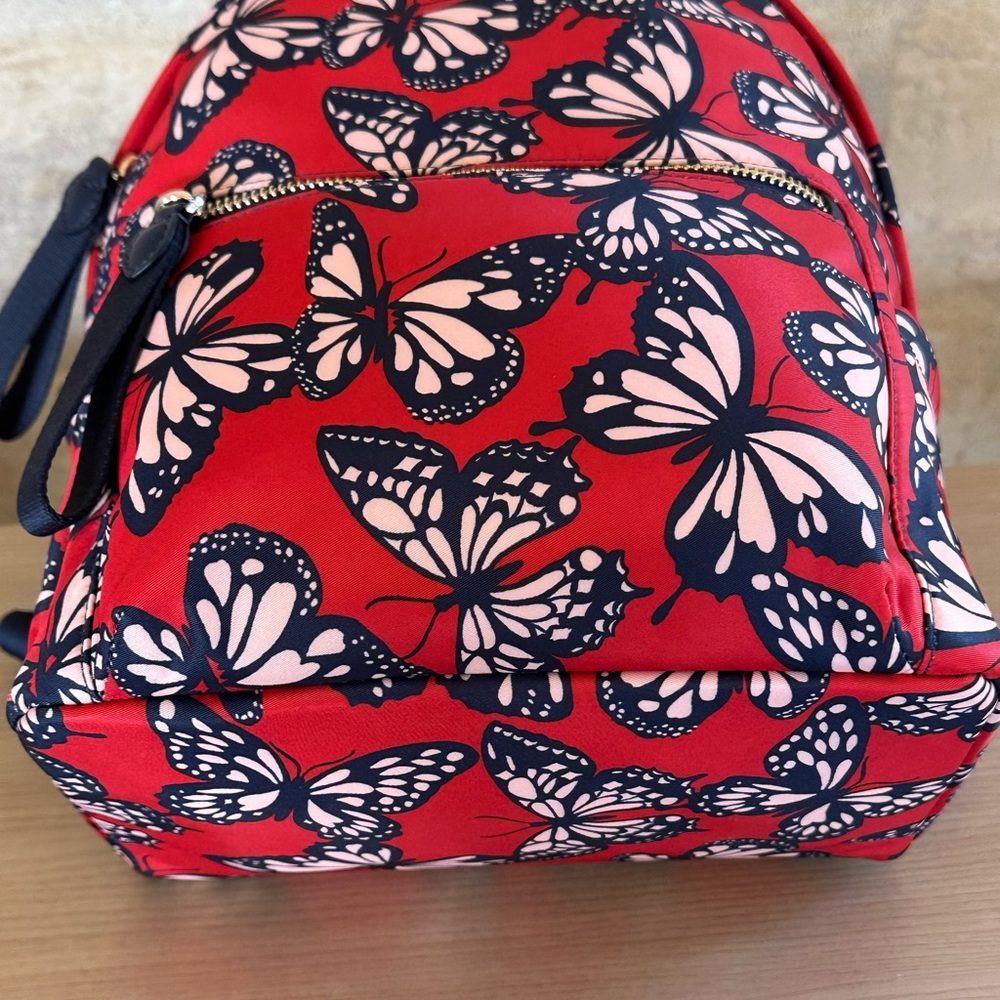 Kate Spade Butterfly Medium Chelsea Nylon Backpack&wallet NWT Authentic - Picture 10 of 15